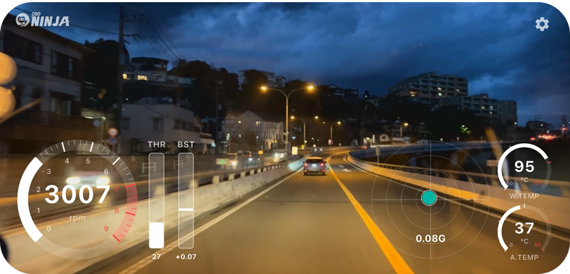 OBD Ninja app screen