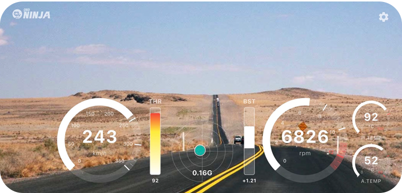 OBD Ninja app screen